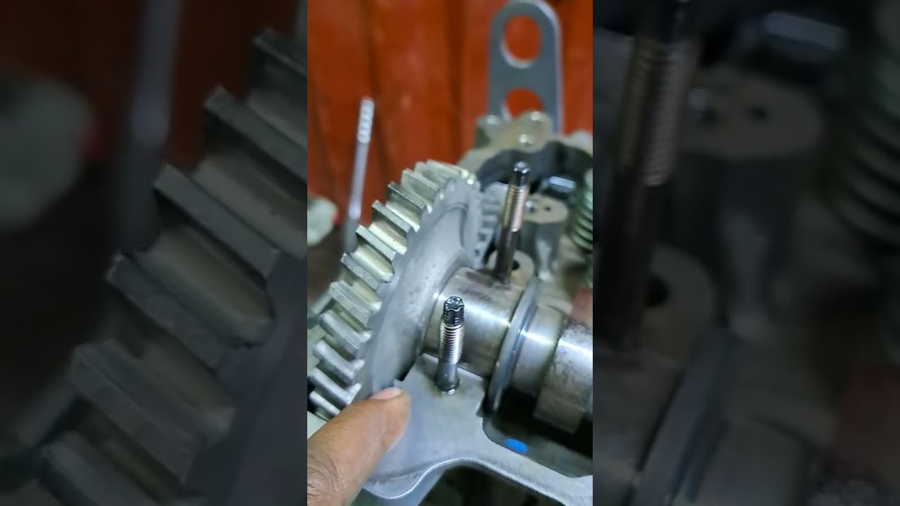 cam shaft timing fixing for Isuzu 6HK1. XCMG exavator