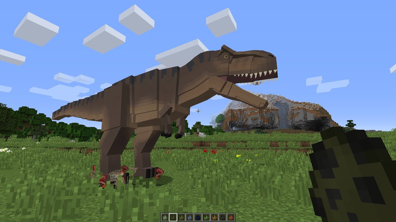 Dinosaurs Jurassic Craft MOD in Minecraft