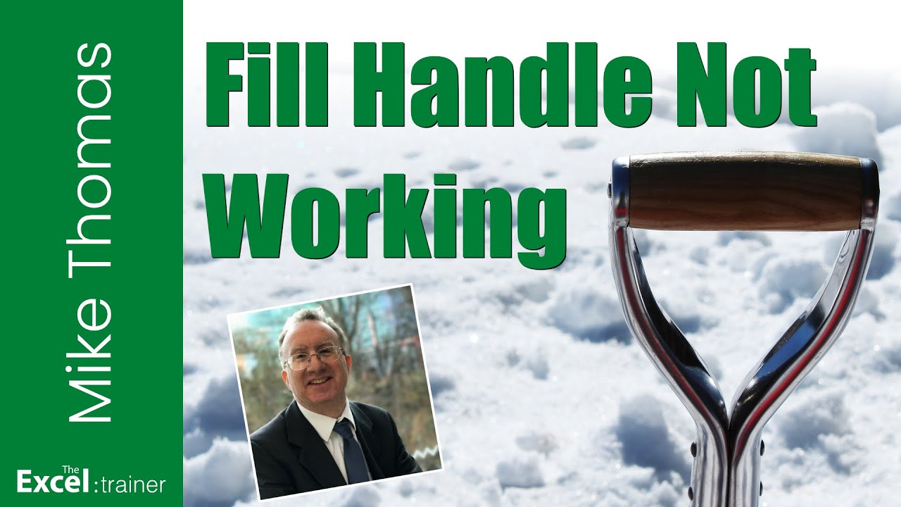 Excel : How to Hide and Display the Fill Handle