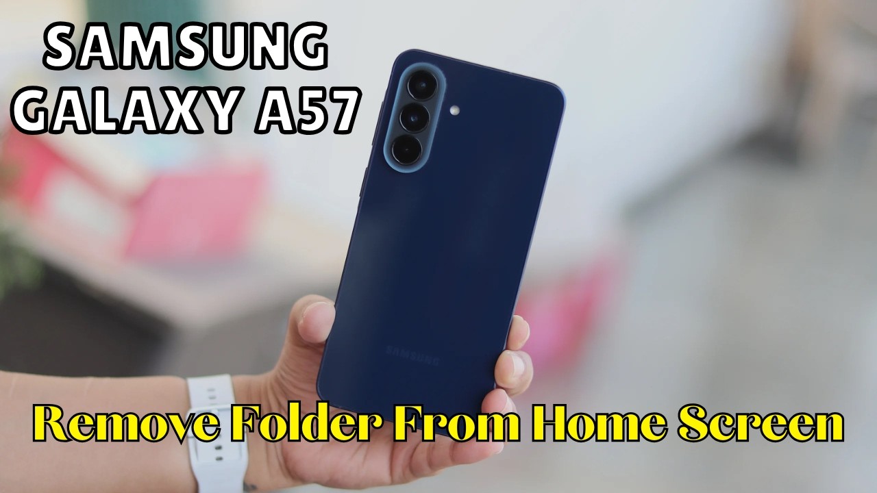 Как удалить папку с главного экрана Samsung Galaxy A57