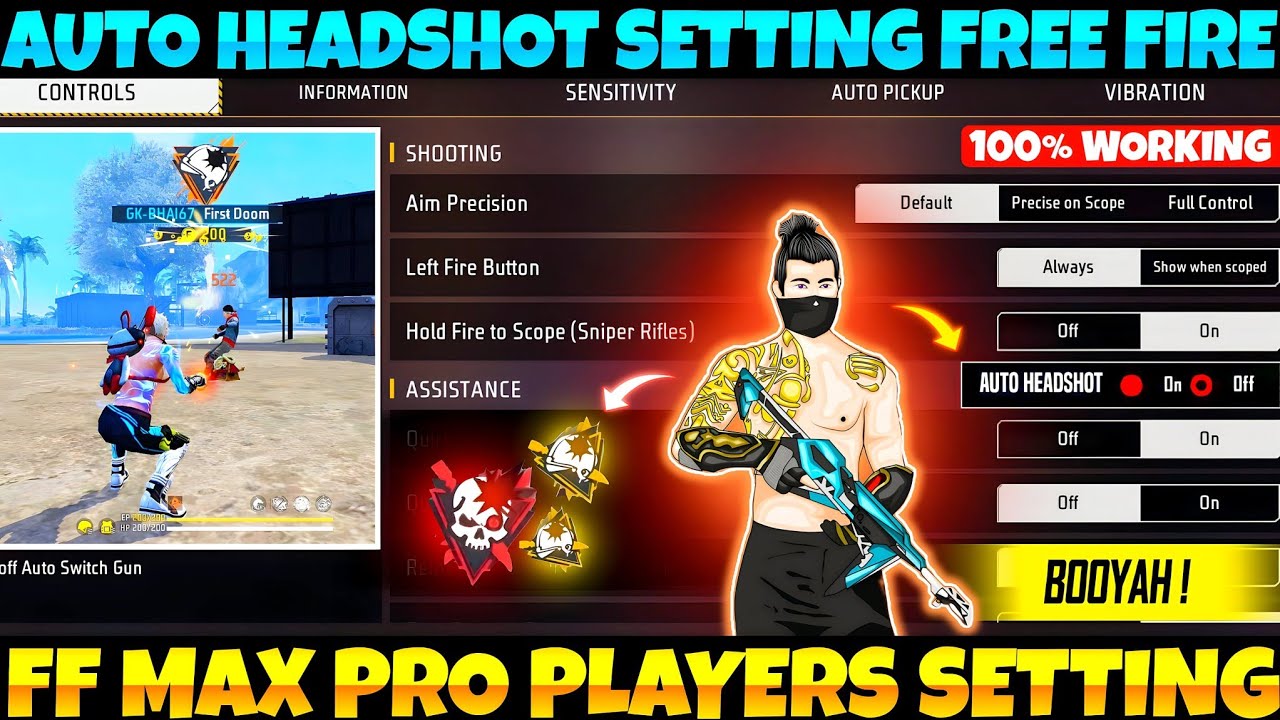 Control Setting Free Fire | Pro Player Setting Free Fire 2025 | Free Fire Max Setting | Free Fire