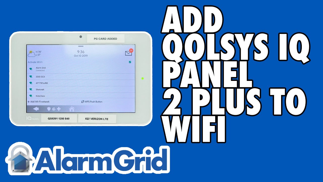 Добавление Qolsys IQ Panel 2 к моей локальной сети WIFI