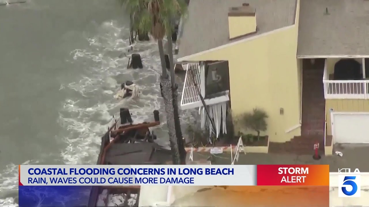 Long Beach homes face new threat as storm moves in