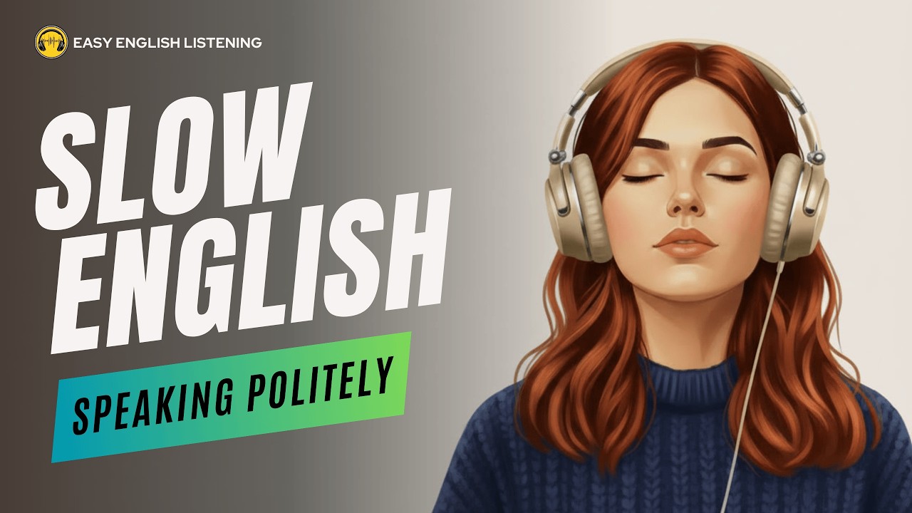 Easy English Listening | Long Shadowing Practice – Speaking Politely