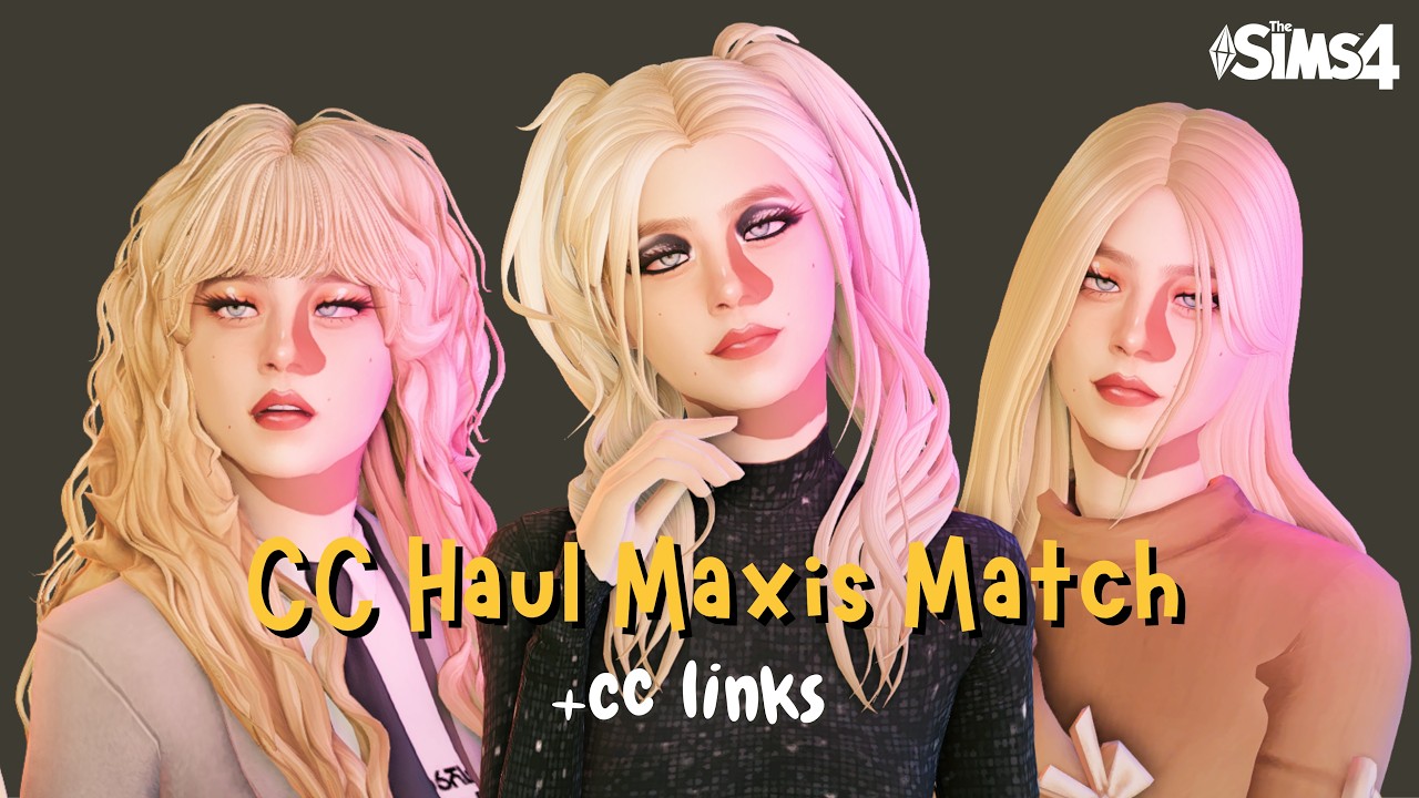 CC Haul Maxis Match Julio 2026 + CC Links | Los Sims 4