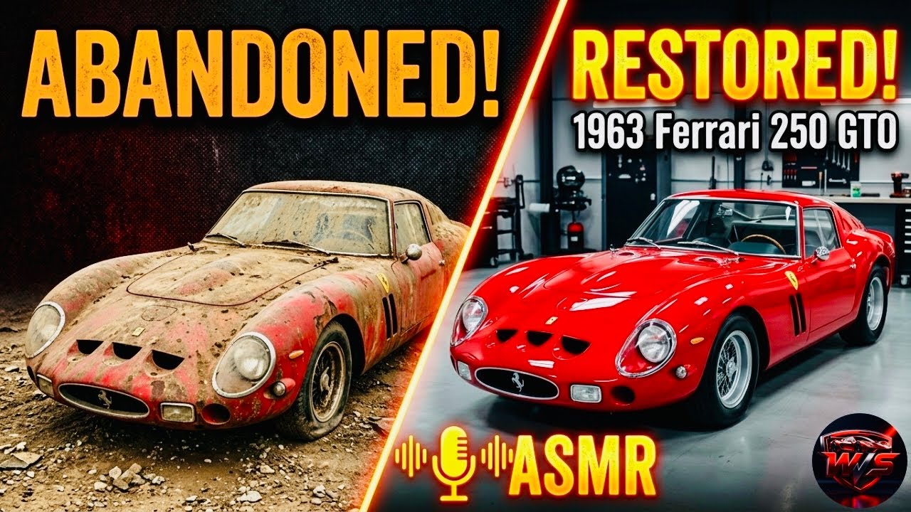 ASMR Car Restoration: 1963 Ferrari 250 GTO Full Rebuild from Abandoned to Perfect