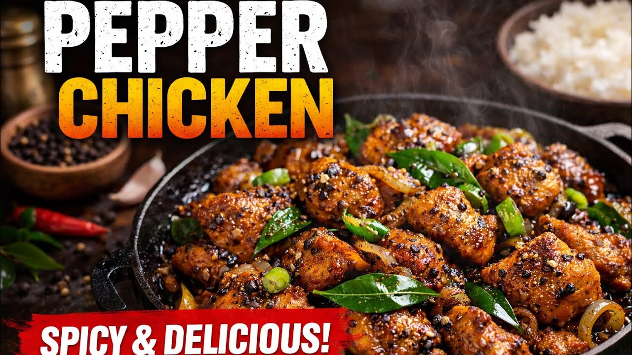 Pepper Chicken 🔥 | Spicy, Juicy & Better Than Restaurant Style!