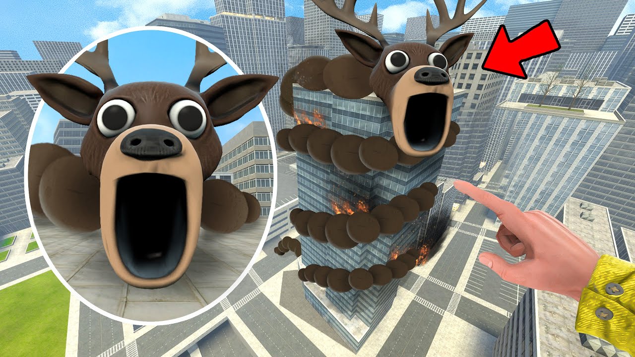 Roblox 99 Nights Hungry Deer Worm is Hunting Me | Kpop Demon Hunters In Gmod