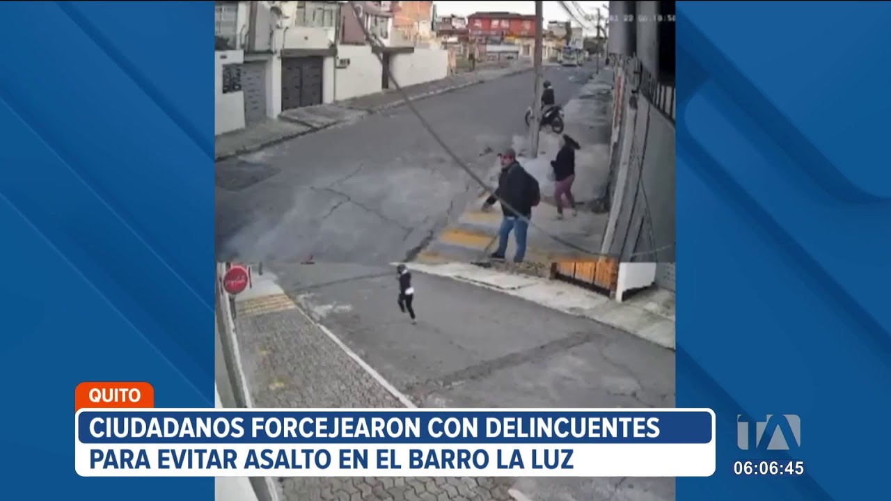 Ciudadanos enfrentaron a sospechosos que intentaron asaltarlos en Quito