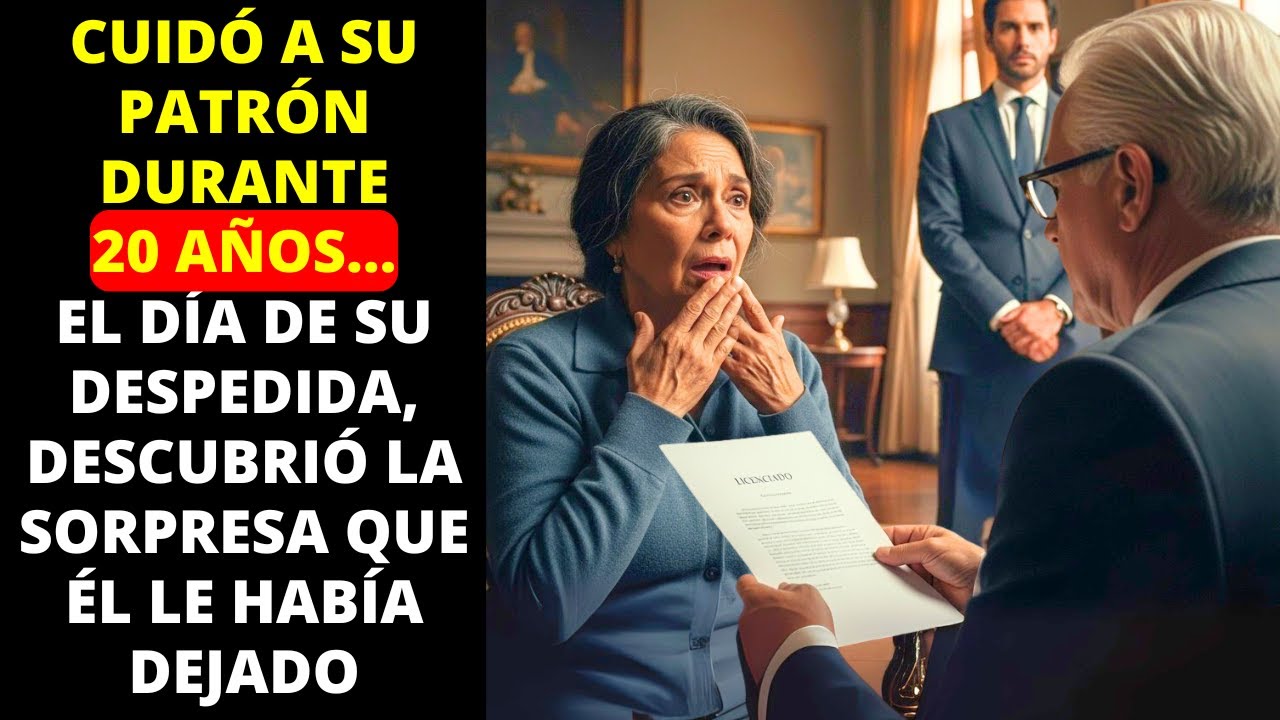 CUIDÓ A SU PATRÓN DURANTE 20 AÑOS… EL DÍA DE SU DESPEDIDA, DESCUBRIÓ LA SORPRESA QUE ÉL LE HABÍA...