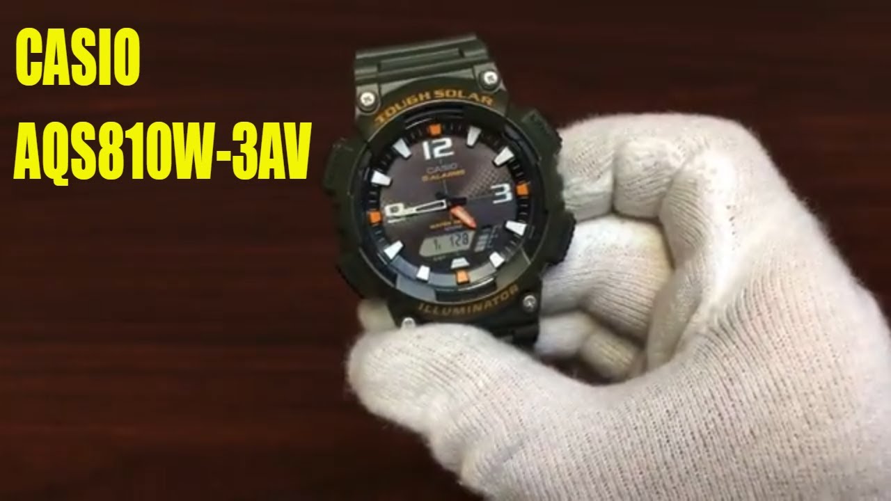 Unboxing Casio Sport Tough Solar Analog Digital Watch AQS810W-3AV