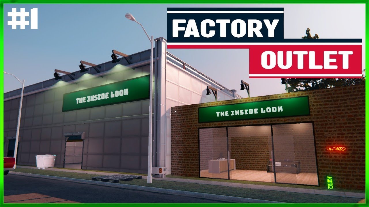 Factory Outlet Simulator - Full Release Early Access - Starting Our Branding Business - Episode #1