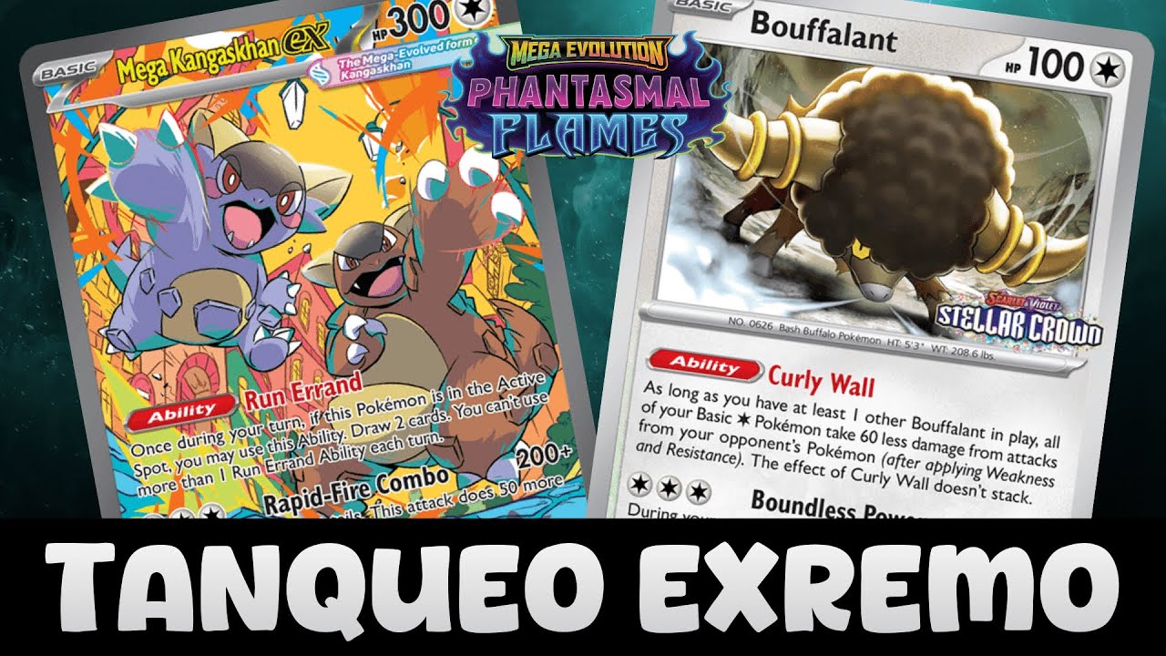 ¿El Deck MÁS TANQUE del META? 🧱 | Mega Kangaskhan + Bouffalant | Pokémon TCG