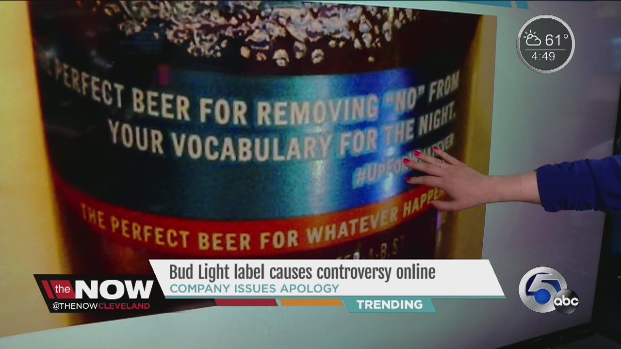 Bud Light sorry for slogan saying beer removes 'no' from vocabulary