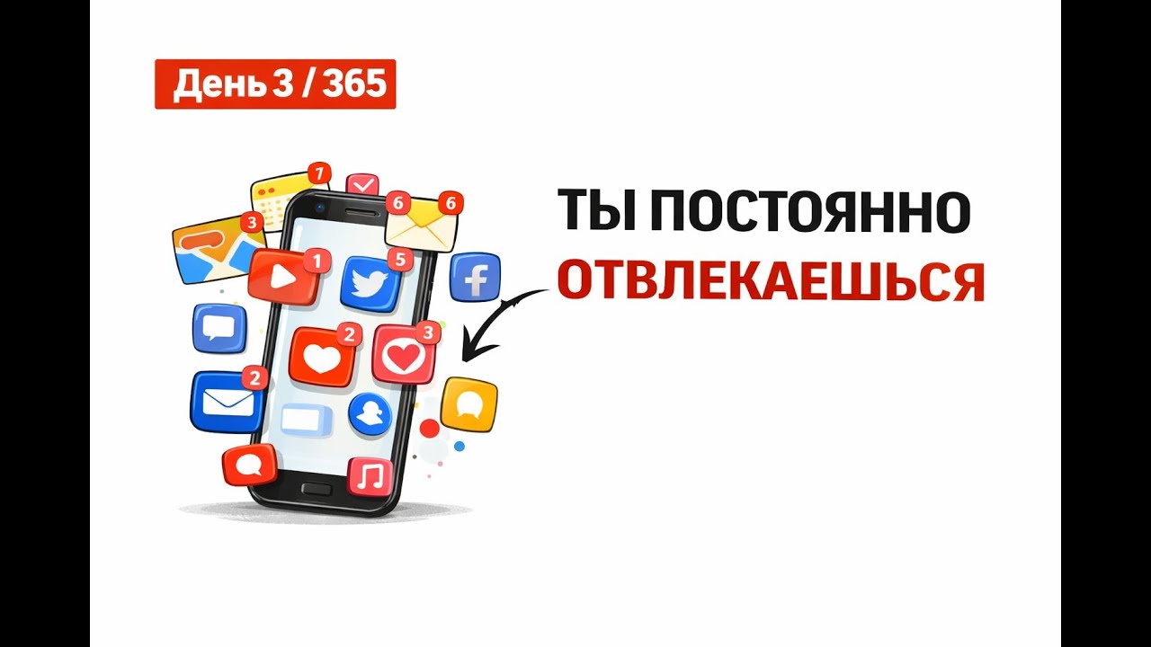 День 3 / 365 — Ты постоянно отвлекаешься