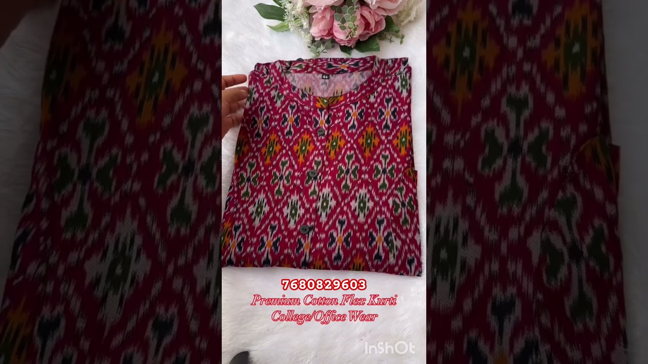 Cotton flex kurtis 👉7680829603