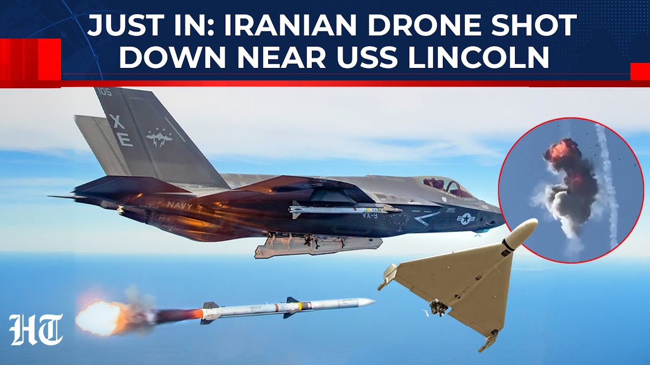Shocking! US F-35 Downs Iranian Drone Approaching USS Abraham Lincoln in Arabian Sea | Iran Vs US