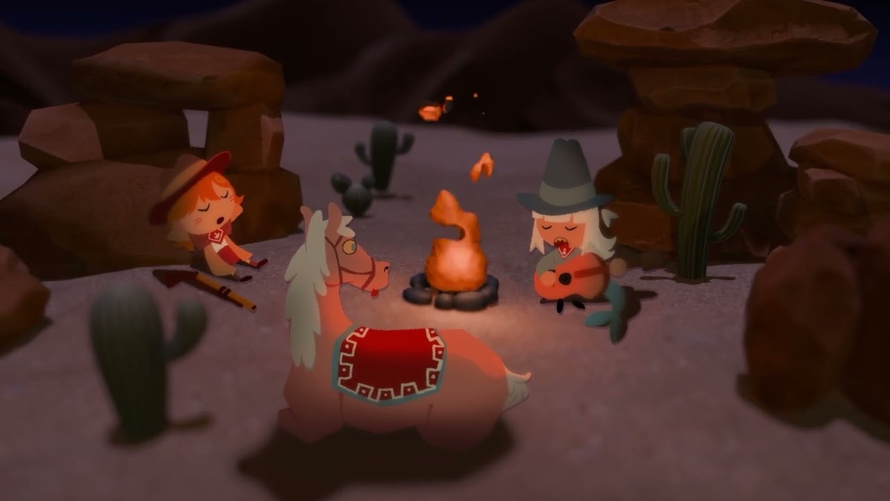Amelia and Gura by the campfire | Hololive Cowboy