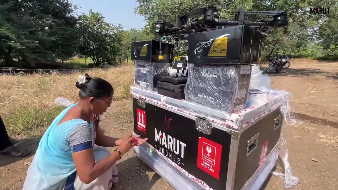 Marut New AG365 Drones Unboxing | Agriculture Marut Drones | Unboxing Video