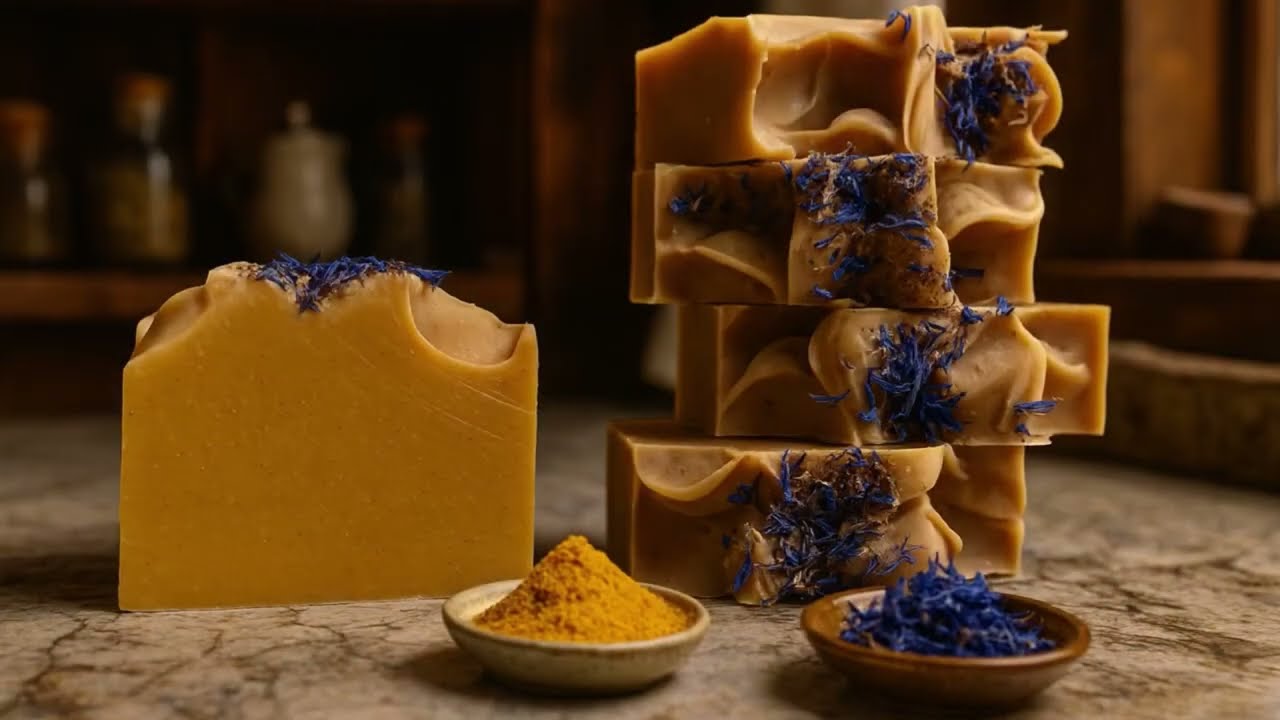 Lemon Turmeric 🍋 Soap Making 