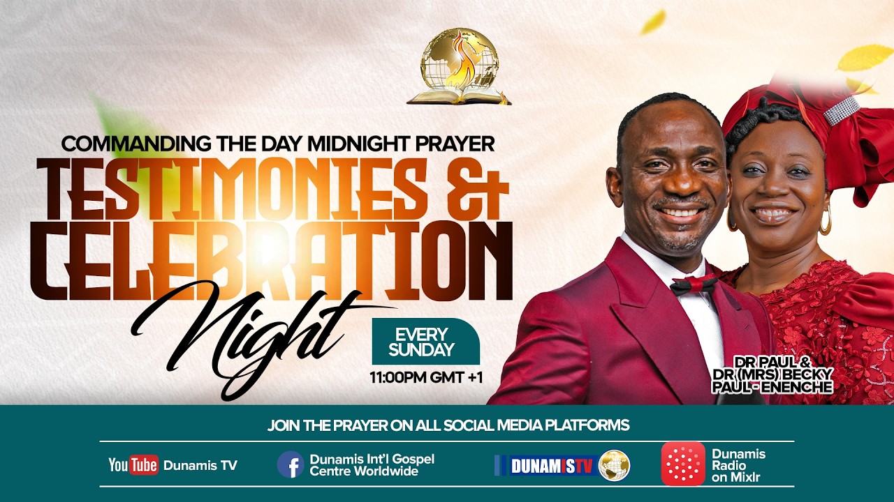 COMMANDING THE DAY MIDNIGHT PRAYER || TESTIMONIES & CELEBRATION NIGHT ||15-02-2026