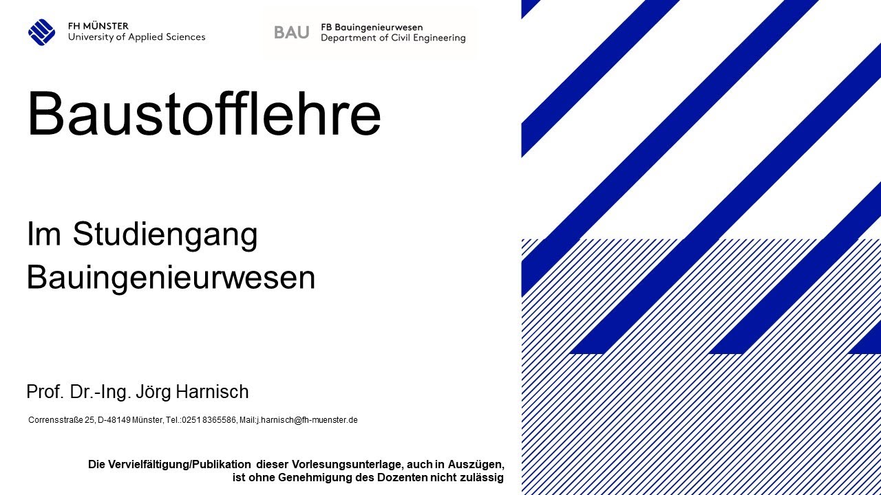 Schnuppervorlesung Baustofflehre