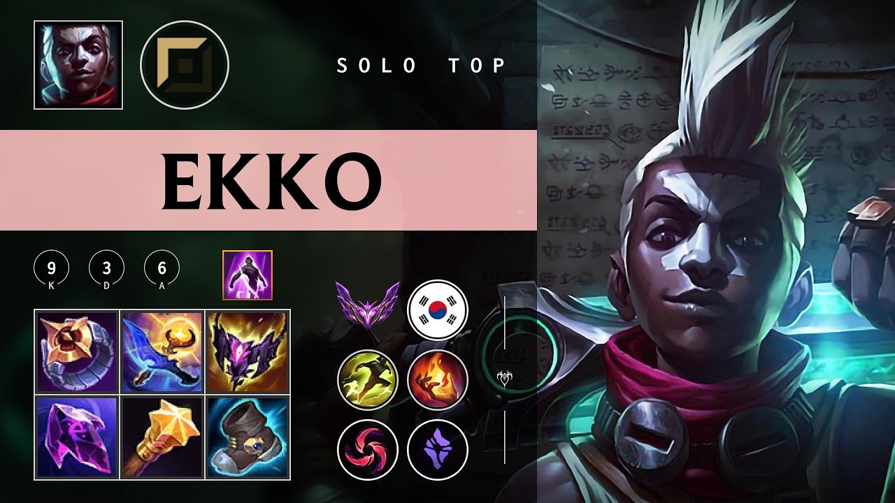 Ekko Top vs Azir - KR Master Patch 26.03