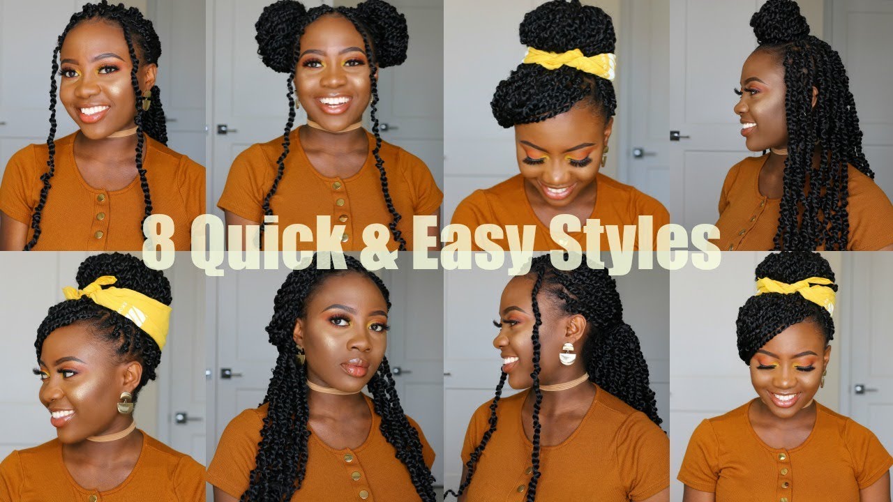 HOW TO STYLE PASSION TWIST | 8 Quick & Easy Passion Twist Hairstyles | NO CORNROWS