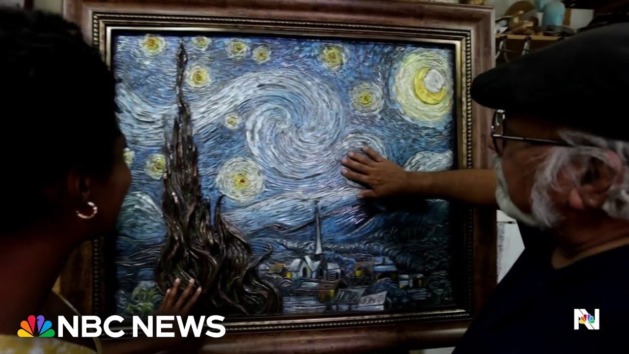 Art exhibit allows the blind and visually impaired to experience iconic paintings