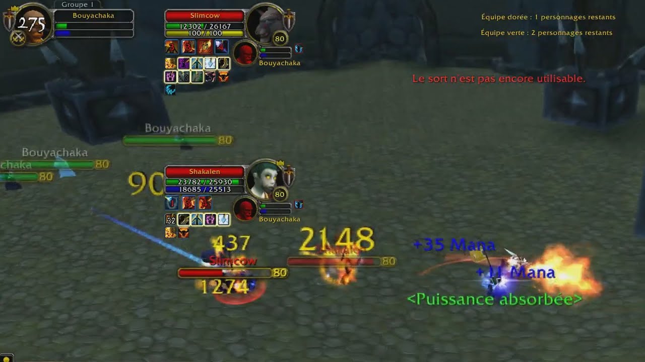 Fire Mage 1v2 arena [WotLK]