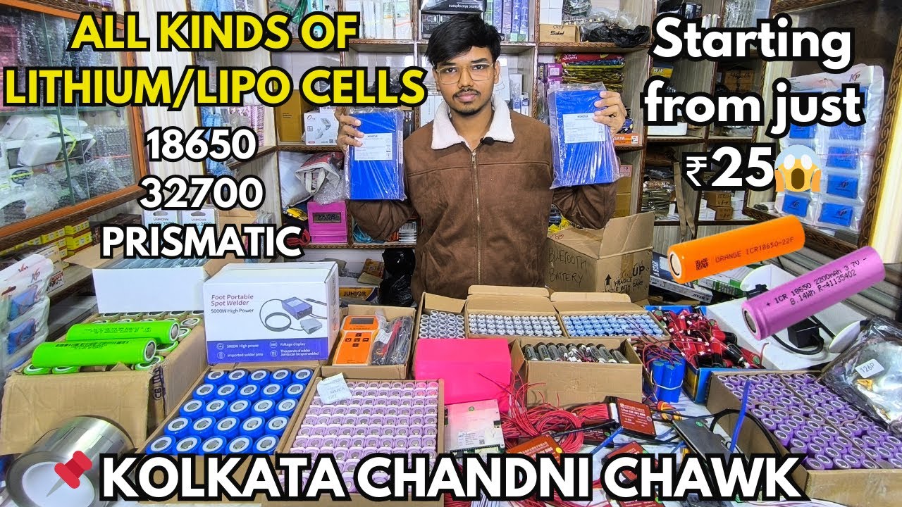 3.7V Lithium Battery Starting at ₹25 ONLY😱| ALL TYPES OF LITHIUM /  LIFEPO4 CELLS | DETAILED VIDEO