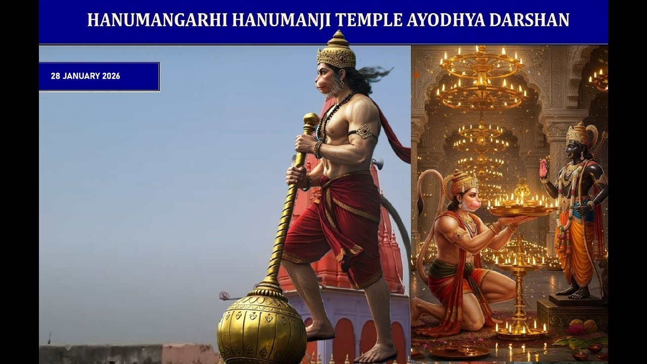 Shri HanumanGarhi HanumanJi Temple Ayodhya Darshan – 28/01/26 |  सीता राम सीता राम  सीता राम कहिये