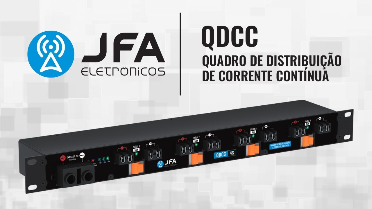 Quadro de distribui&ccedil;&atilde;o em corrente cont&iacute;nua - QDCC