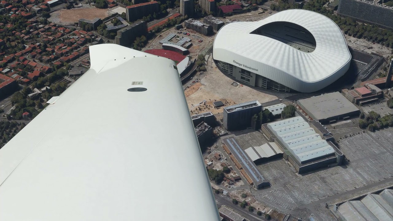FlightSimulator 2020 Survol de l'étang de Berre entre l'Aéroport du Castellet et Marseille Provence