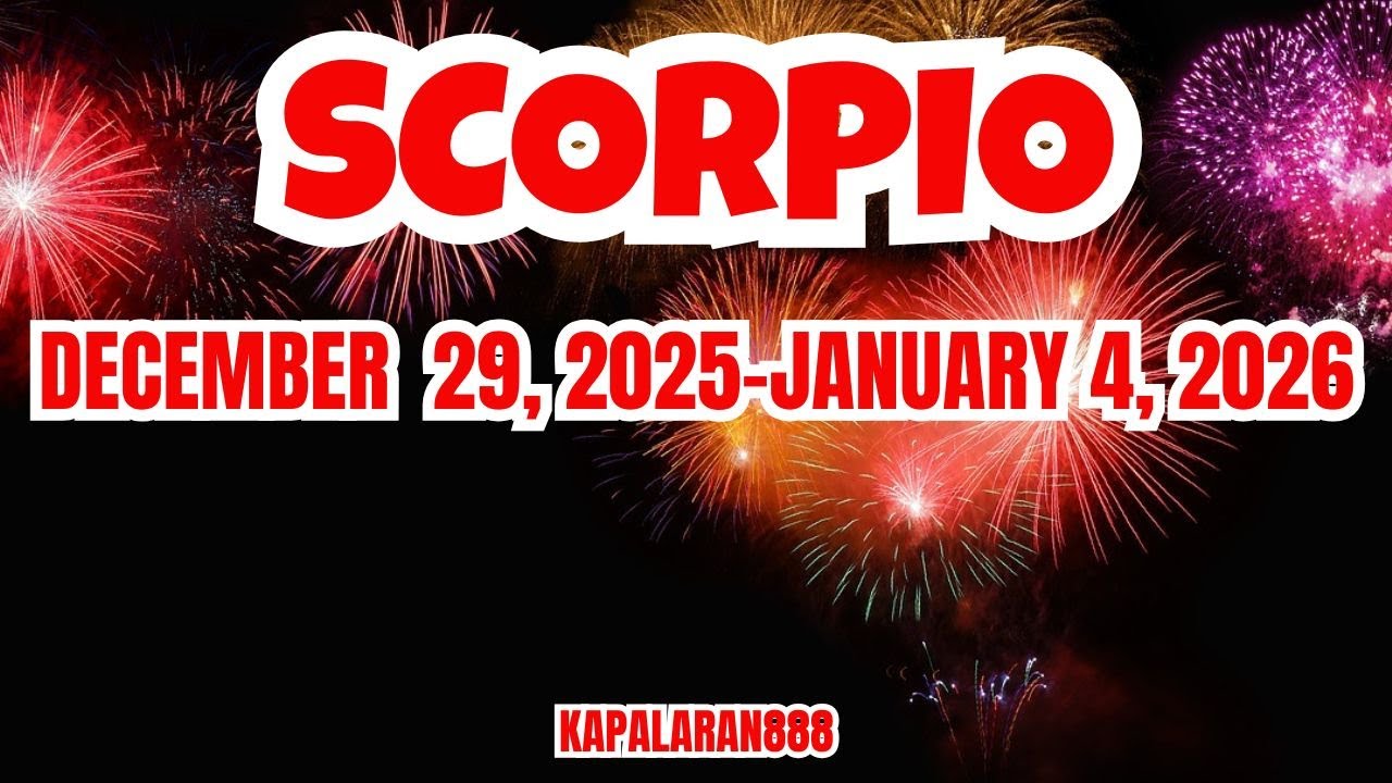 SCORPIO - KARMIC LESSONS & BLESSINGS! DECEMBER 29, 2025 - JANUARY 4, 2026  #KAPALARAN888 WEEKLY