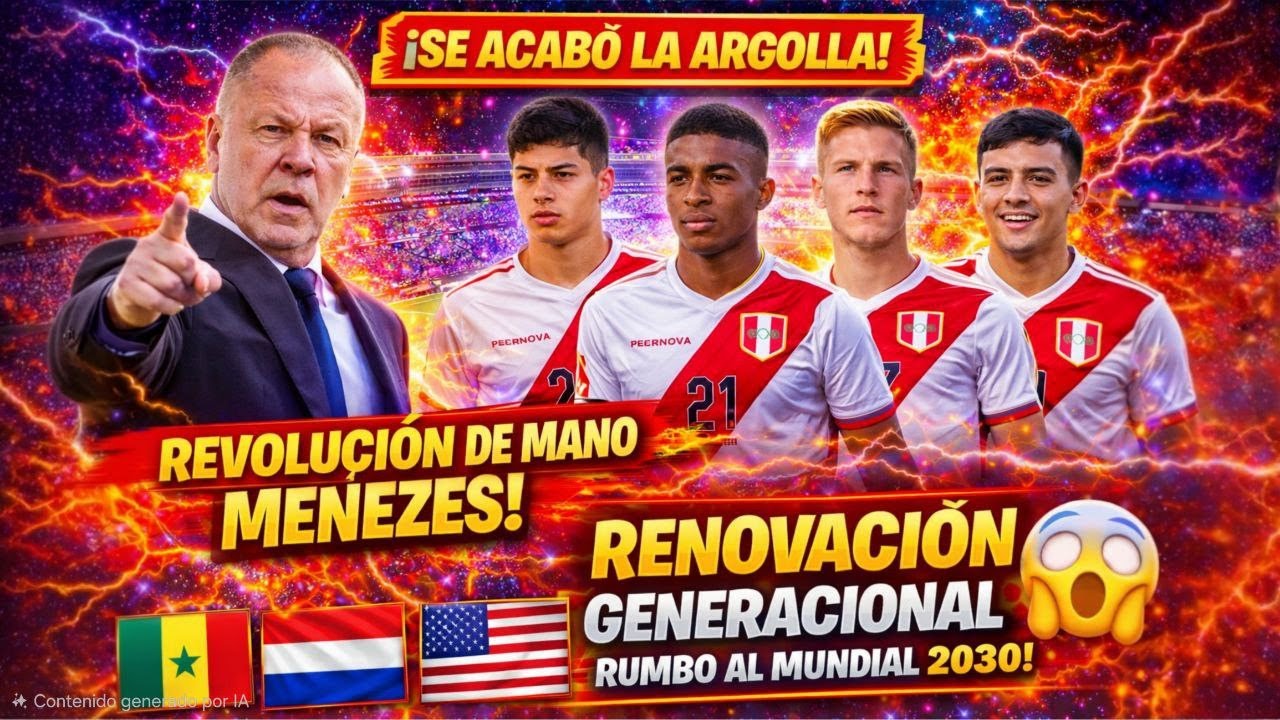 CONFESÓ! 🚨 CONOCE el PROYECTO de MANO MENEZES 🔥para la SELECCIÓN 🇵🇪 RUMBO al Mundial 2030 🌍