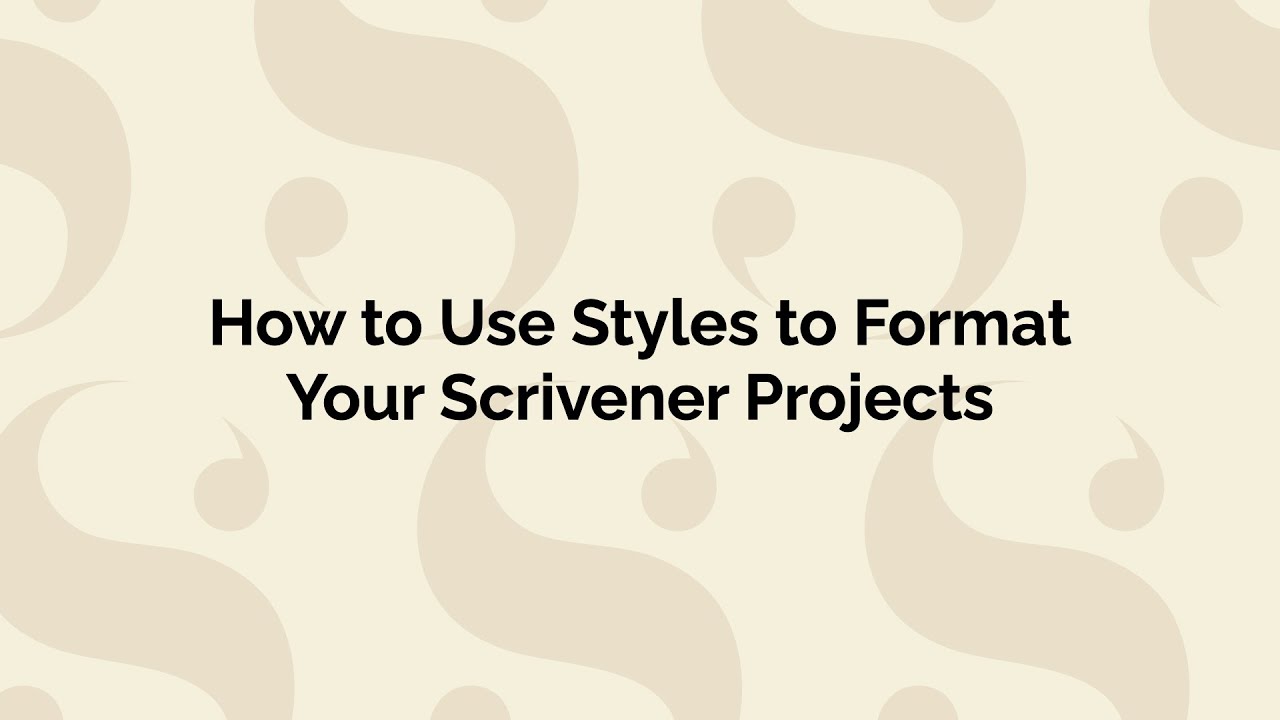 Стили в Scrivener: самый быстрый способ форматирования текста.
