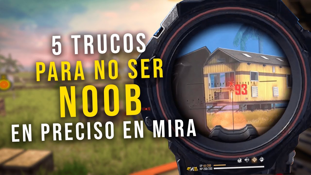 TOP 5 TRUCOS DEFINITIVOS para NO SER NOOB con el PRECISO EN MIRA en FREE FIRE // The Kirito