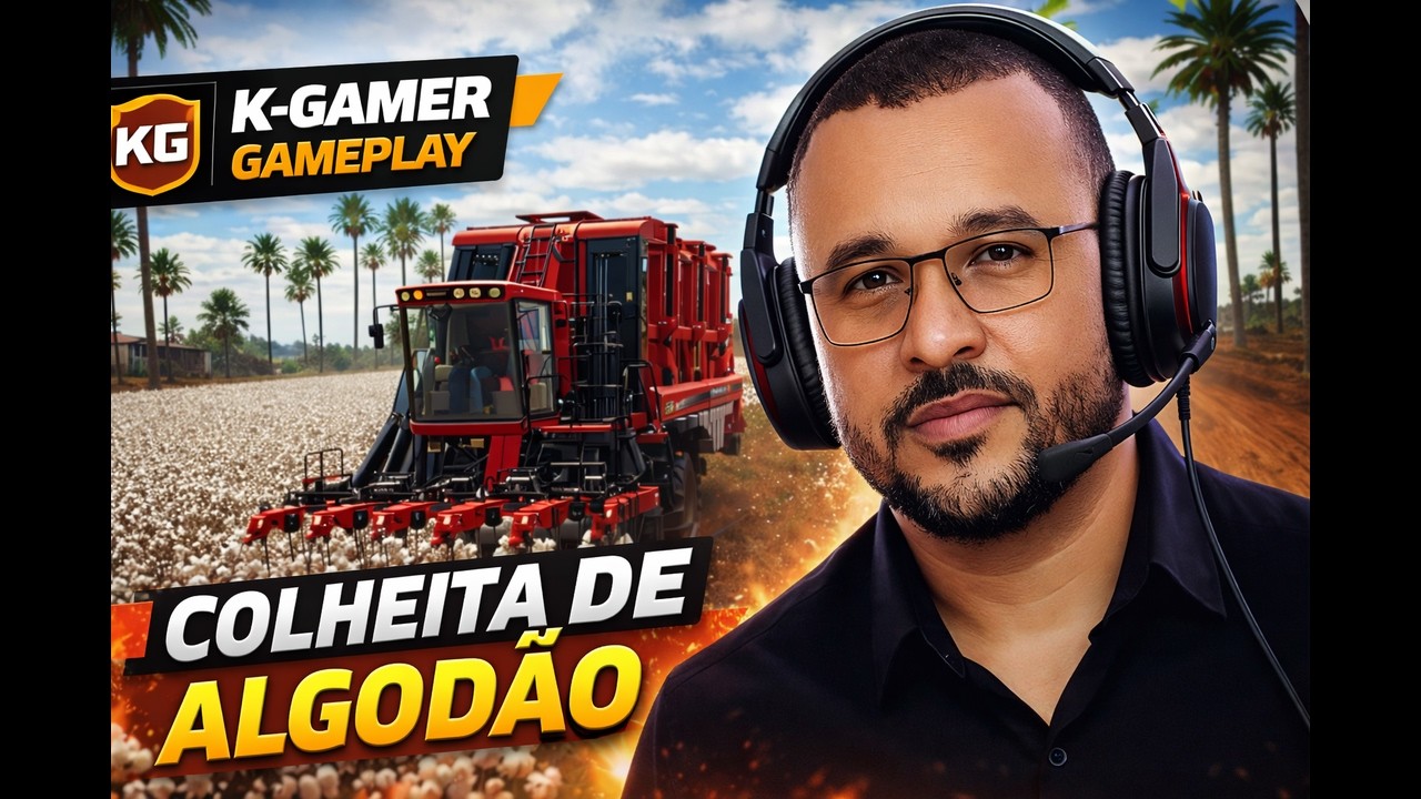 “A MELOR COLHEITA DE ALGODÃO QUE EU JÁ FIZ! / RENDIMENTO TOP / #farmingsimulator25/Comecardenovo Ep6