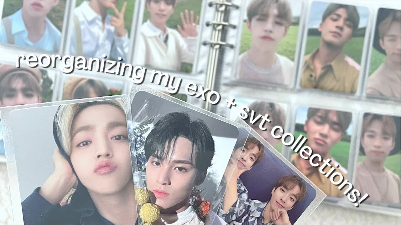 ✰ reorganizing my exo + seventeen photocard collections! ✰