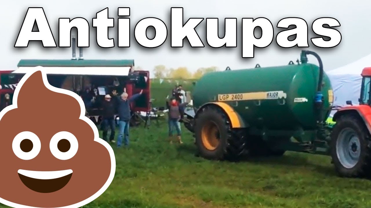 ✅ Le okupan la finca y los roc&iacute;a de mierda con el tractor 🦽