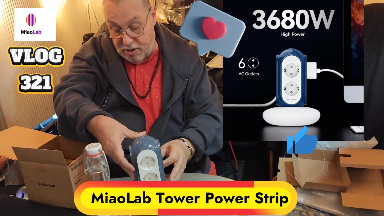 VLOG 321 -  MiaoLab Tower Power Strip  ,