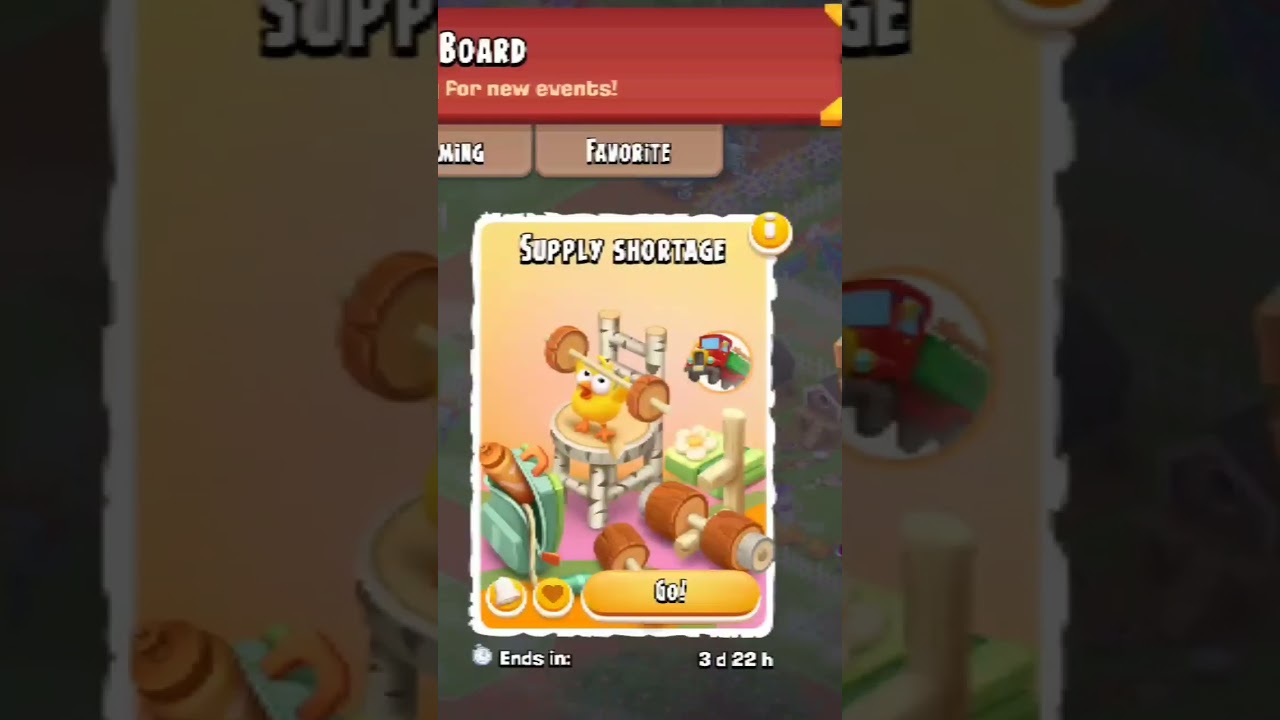 Supply Shortage Global Truck Event Starts in Hay Day #shorts #hayday #gaming