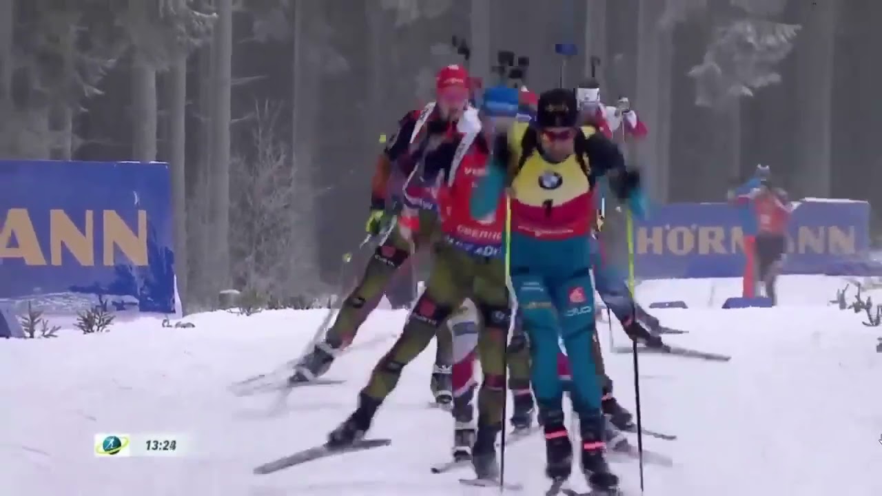 2016/17 biathlon 15 km uomini Oberhof - Schempp, Lesser, Martin Fourcade
