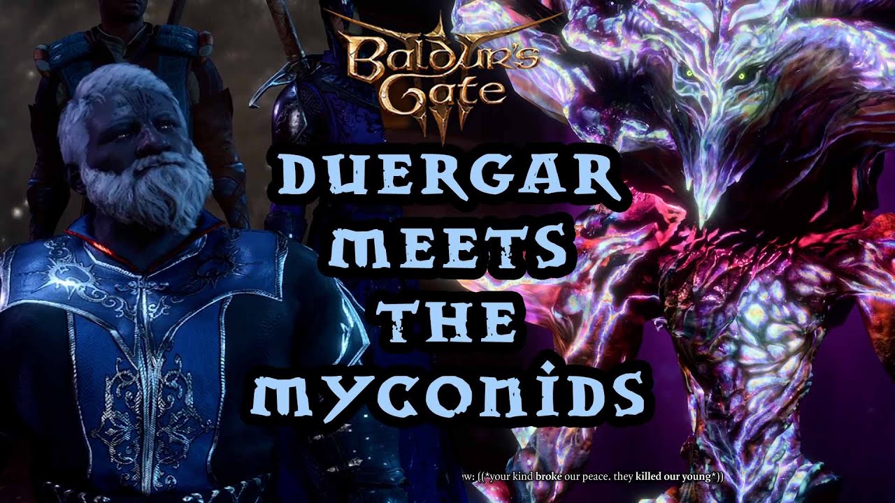 Baldur's Gate 3 - Duergar meets Myconid Colony