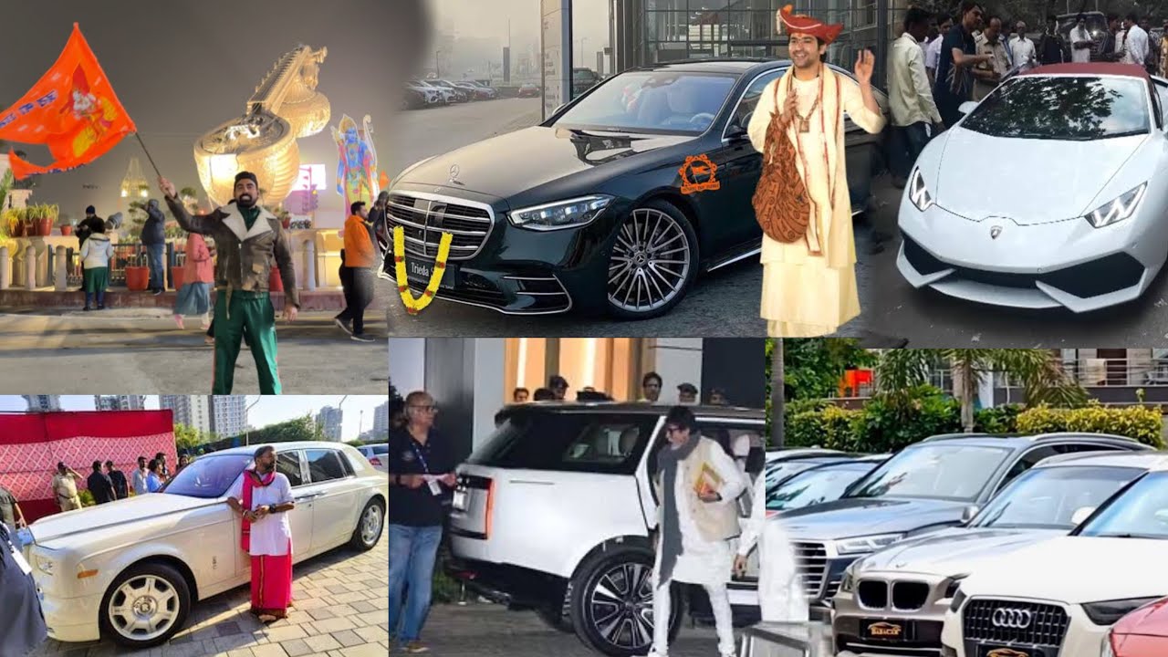 VVIP CAR COLLECTION OF BABAS AND CELEBRITIES IN AYODHYA - LAMBO,ROLLS ROYACE,FORTUNER,MAYBACK