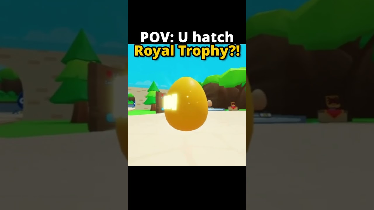 HATCHING a ROYAL TROPHY in Bubble Gum Simulator: Infinity from the 100M EGG!