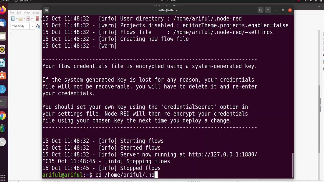 How to install Node-RED on Ubuntu 20.04 with username and password authentication??