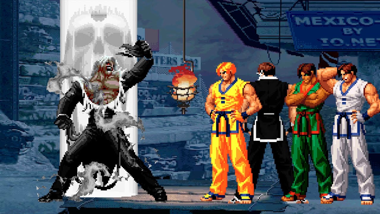 [KOF Mugen] President Rugal vs Kim Kaphwan Team