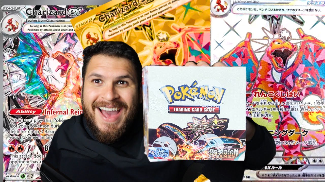 Obsidian Flames Box Opening (Charizard Card Pulled!)